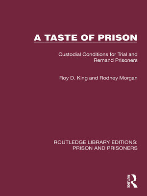 cover image of A Taste of Prison